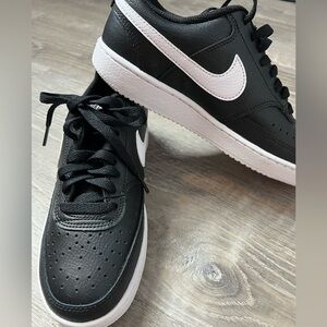 New Nike Court Vision‎ Low Black Women Shoes- 6.5